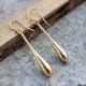 Drop dangle earring With 22k gold plated, Brass handmade jewelry